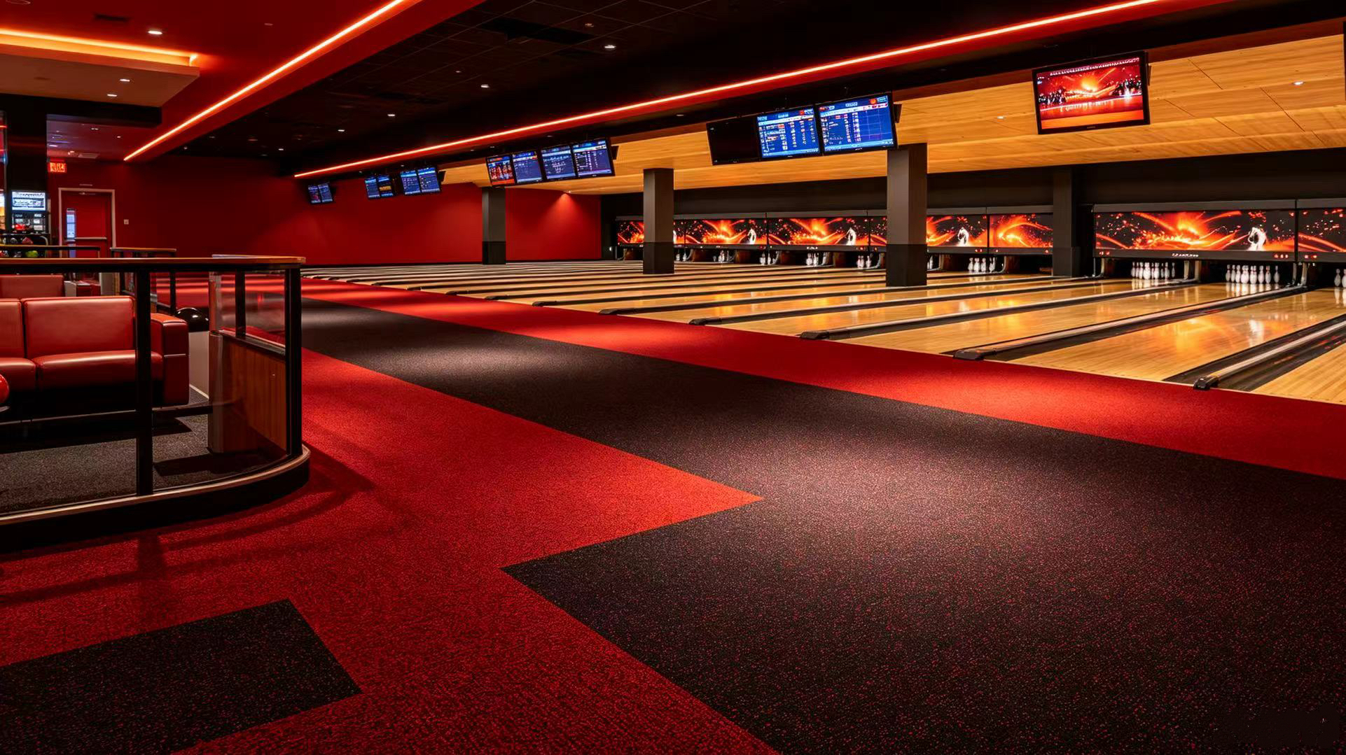 Bowling alley carpet