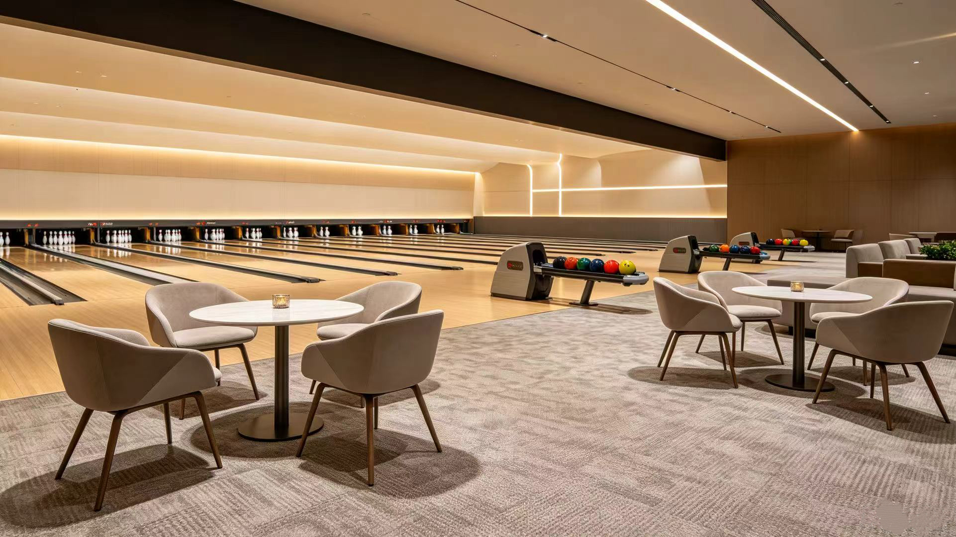 Bowling alley carpet